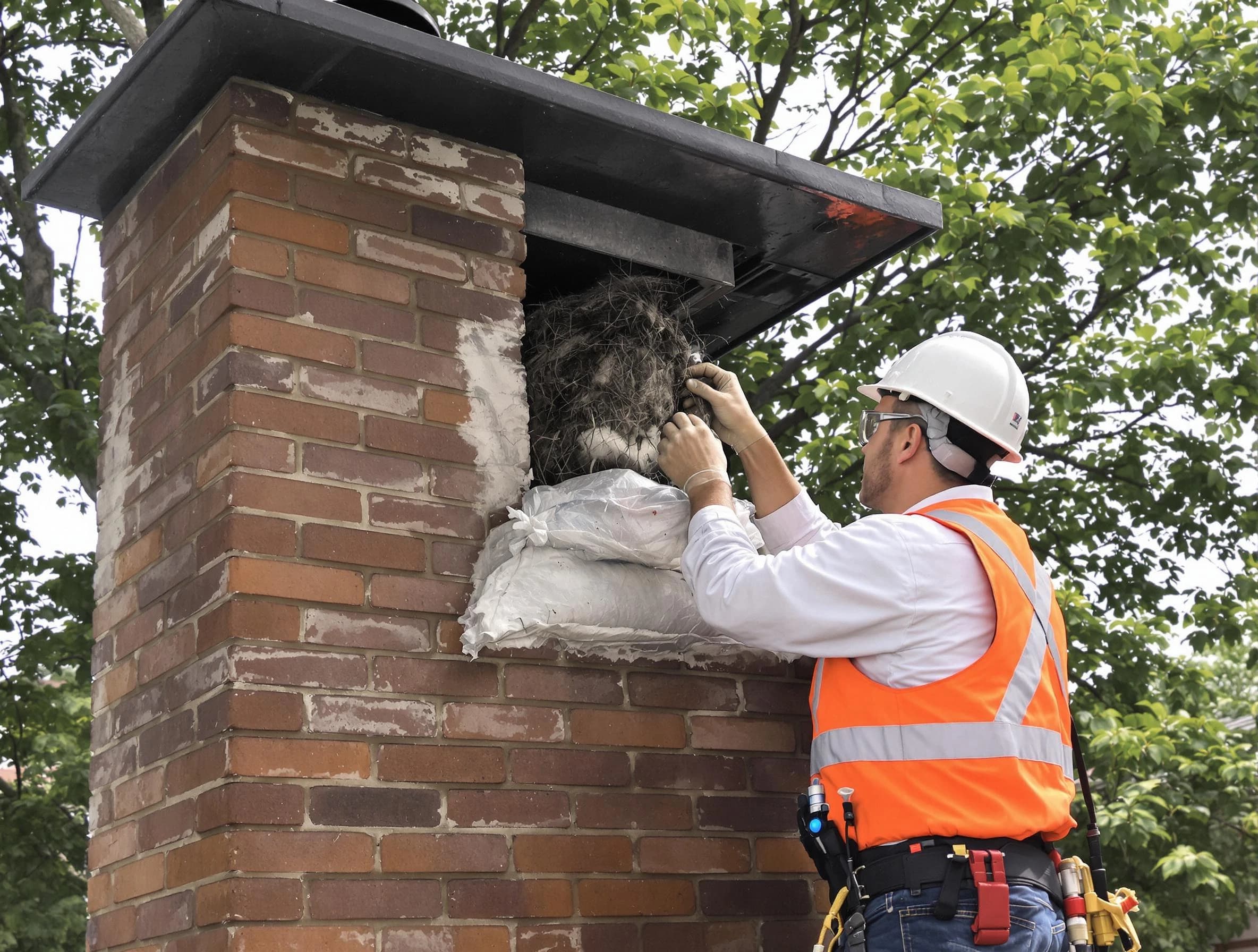Humane removal of debris and animals by The Village Chimney Sweep in The Village, OK