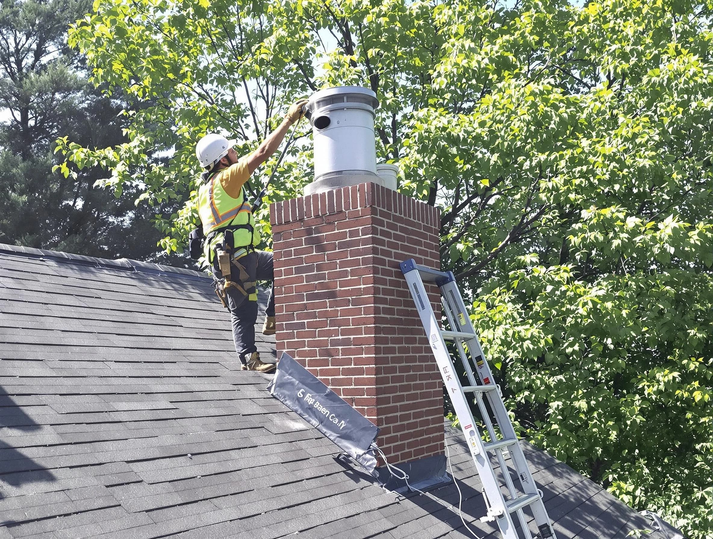 Chimney liner inspection by The Village Chimney Sweep in The Village, OK