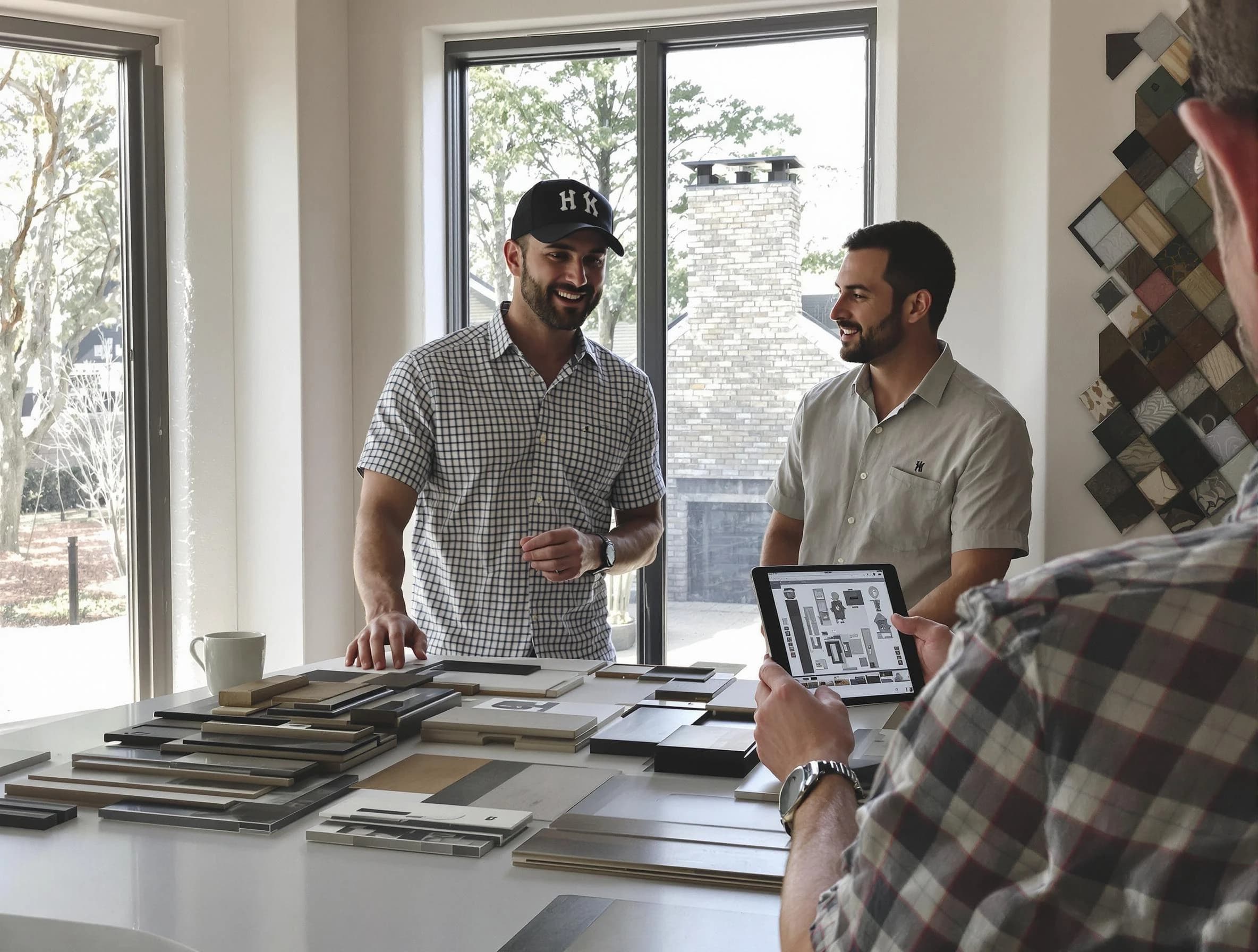 The Village Chimney Sweep remodeling a chimney and fireplace in The Village, OK