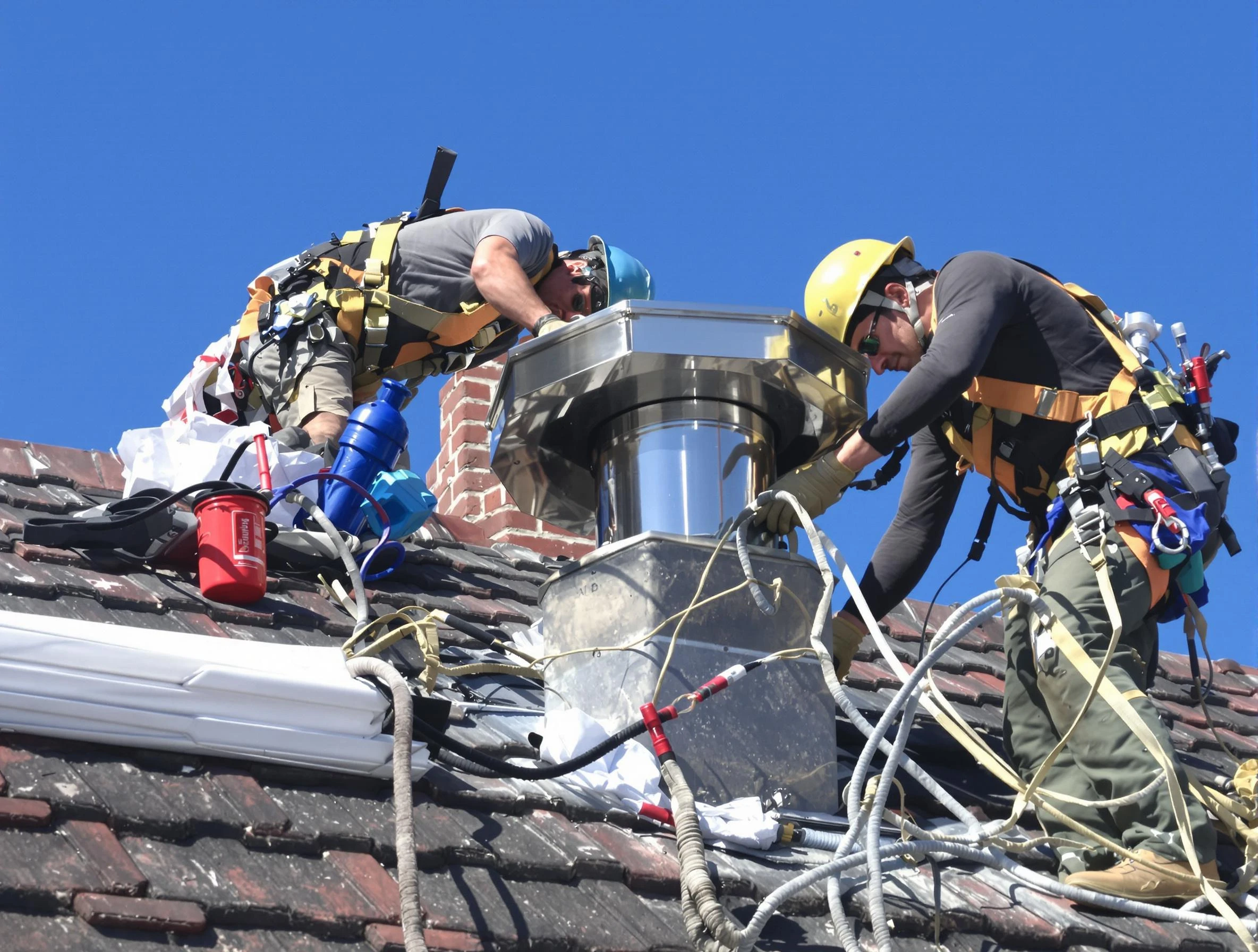 Protective chimney cap installed by The Village Chimney Sweep in The Village, OK